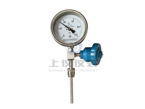 双金属温度计带E型热电偶